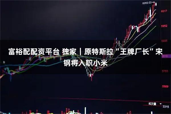 富裕配配资平台 独家｜原特斯拉“王牌厂长”宋钢将入职小米